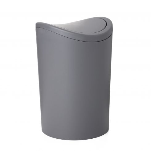 de Polipropileno Color Blanco Libre de BPA 6L de Capacidad Medidas 19 x 19 x 28 cm Tatay Papelera Baño con Tapa Basculante
